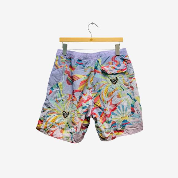 Scotch & Soda Swim Trunks Psychedelic Print in Purple Men’s Size‎ XL - Picture 7 of 9